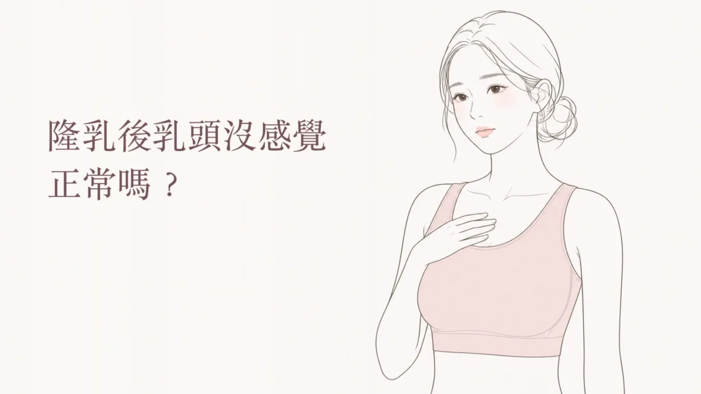 隆乳後乳頭沒感覺與敏感度恢復時間示意圖
