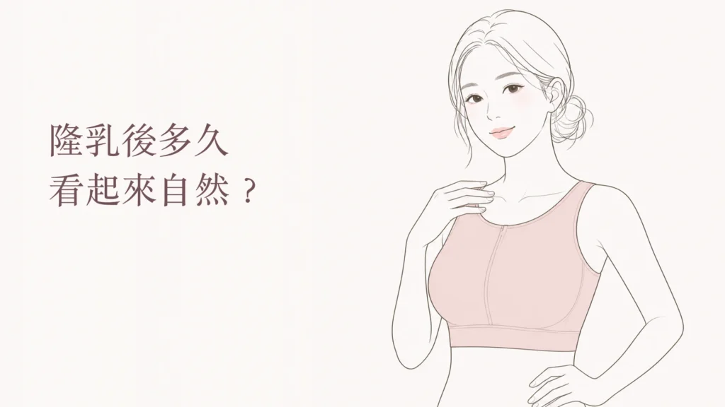 隆乳後胸型與觸感逐步自然的恢復時間軸